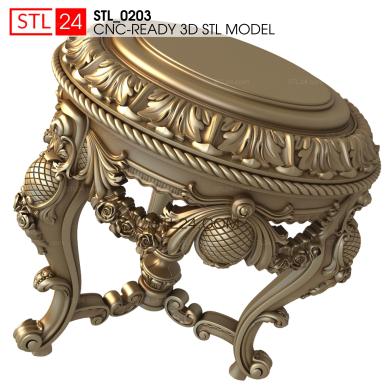 Tables (STL_0203) 3D models for cnc